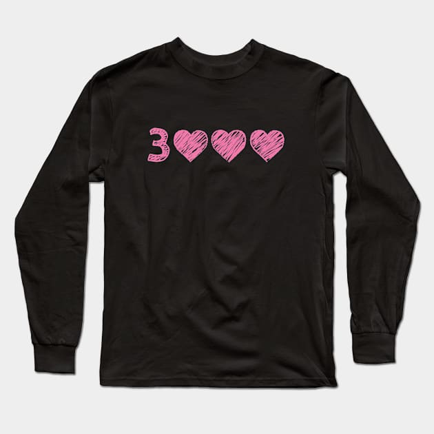 Love You 3000 - Pink Long Sleeve T-Shirt by Heyday Threads